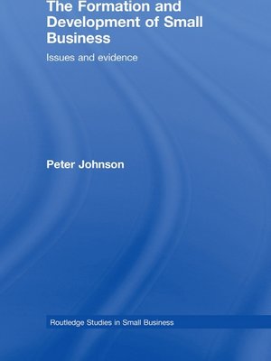 cover image of The Formation and Development of Small Business